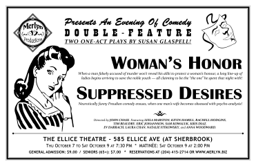 WOMAN'S HONOR and SUPPRESSED DESIRES (2010) - Poster Design