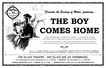 The Boy Comes Home (2010) - Poster Design